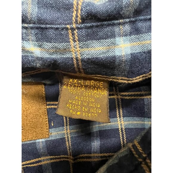 St.John's Bay Blue Plaid Casual Button Down Shirt Men's XXL - Picture 5 of 7